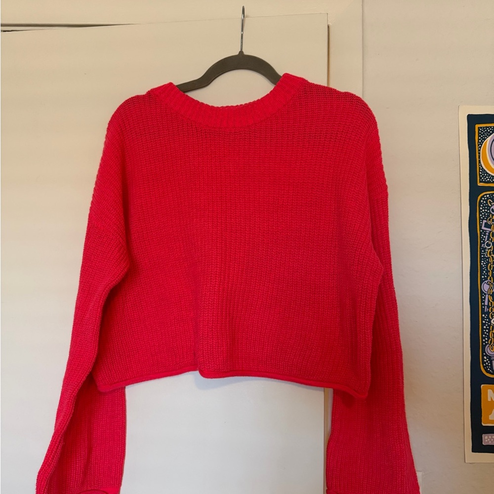 Wild Fable Vibrant Pink Knit Sweater